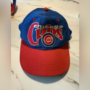 Chicago Cubs Blue and Red Cap Vintage